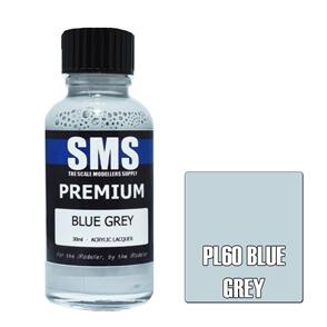 SMS AIR BRUSH PAINT 30ML PREMIUM BLUE GREY ACRYLIC LACQUER SCALE MODELLERS SUPPLY