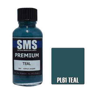 SMS AIRBRUSH PAINT 30ML PREMIUM TEAL ACRYLIC LACQUER SCALE MODELLERS SUPPLY