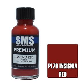 SMS AIR BRUSH PAINT 30ML PREMIUM INSIGNIA RED ACRYLIC LACQUER SCALE MODELLERS SUPPLY