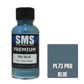 SMS AIR BRUSH PAINT 30ML PREMIUM PRU BLUE  ACRYLIC LACQUER SCALE MODELLERS SUPPLY