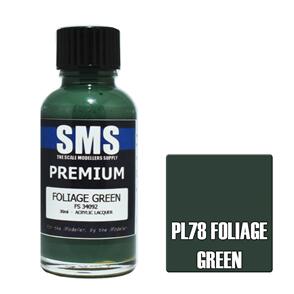SMS AIR BRUSH PAINT 30ML PREMIUM FOLIAGE GREEN  ACRYLIC LACQUER SCALE MODELLERS SUPPLY