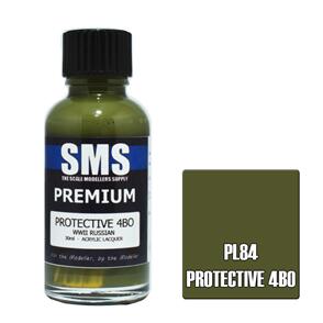 SMS AIR BRUSH PAINT 30ML PREMIUM PROTECTIVE 4BO  ACRYLIC LACQUER SCALE MODELLERS SUPPLY