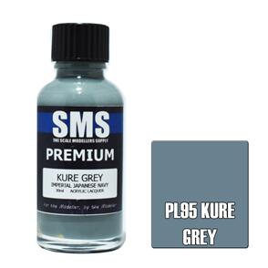 SMS AIRBRUSH PAINT 30ML PREMIUM KURE GREY (IJN) ACRYLIC LACQUER SCALE MODELLERS SUPPLY