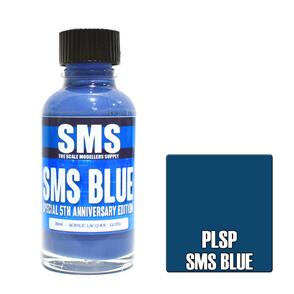 SMS AIRBRUSH PAINT 30ML PREMIUM SMS BLUE ACRYLIC LACQUER SCALE MODELLERS SUPPLY