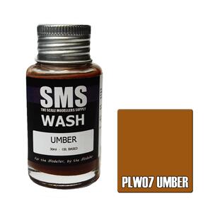 SMS AIRBRUSH PAINT 30ML WASH UMBER SCALE MODELLERS SUPPLY