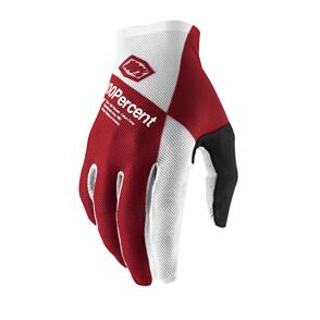 100% 2 CELIUM GLOVES CHERRY/SILVER