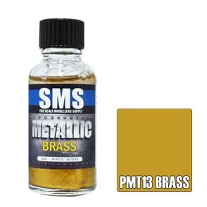 SMS AIR BRUSH PAINT 30ML METALLIC BRASS  ACRYLIC LACQUER SCALE MODELLERS SUPPLY