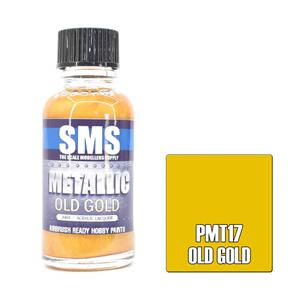 SMS AIR BRUSH PAINT 30ML METALLIC  GOLD  ACRYLIC LACQUER SCALE MODELLERS SUPPLY