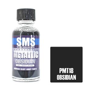 SMS AIR BRUSH PAINT 30ML OBSIDIAN ACRYLIC LACQUER SCALE MODELLERS SUPPLY