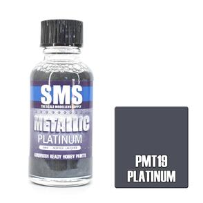 SMS AIR BRUSH PAINT 30ML PLATINUM ACRYLIC LACQUER SCALE MODELLERS SUPPLY