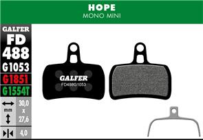 GALFER FD488 BRAKE PADS HOPE MONO MINI G1053 STANDARD