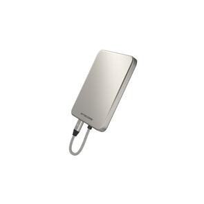 NITECORE 5,000MAH MAGNETIC ULTRA THIN POWER BANK BUILT-IN USB C TITANIUM GRAY