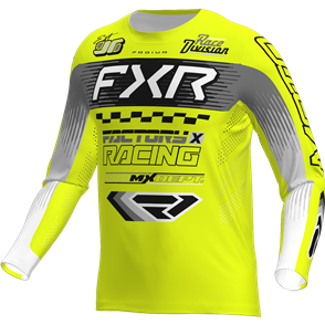 FXR PODIUM GLADIATOR MX JERSEY - HIVIS/BLACK/GREY 
