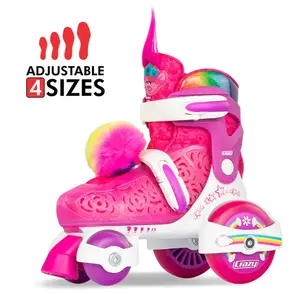 CRAZY SKATES TROLLS KLIP KLOP POPPY SIZE ADJUSTABLE SKATES