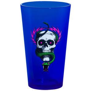 POWELL PERALTA BLACKLIGHT PINT GLASS MCGILL MCGILL SKULL & SNAKE