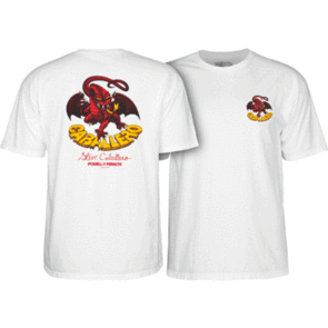 POWELL PERALTA CAB CLASSIC DRAGON II TEE WHITE