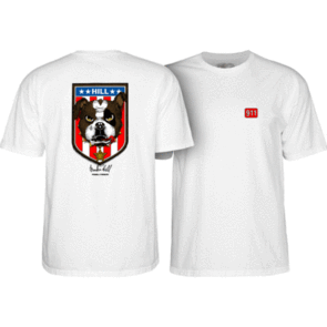 POWELL PERALTA FRANKIE HILL BULLDOG TEE WHITE