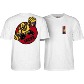 POWELL PERALTA MIKE FRAZIER YELLOW MAN TEE WHITE