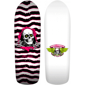 POWELL PERALTA OLD SCHOOL RIPPER WHITE / PINK SHAPE 144 - 10"" X 31.75""