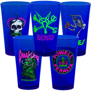 POWELL PERALTA BLACKLIGHT PINT GLASS SET