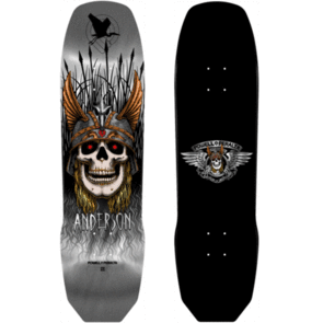 POWELL PERALTA ANDY ANDERSON BABY HERON - SILVER FOIL DECK 8.45