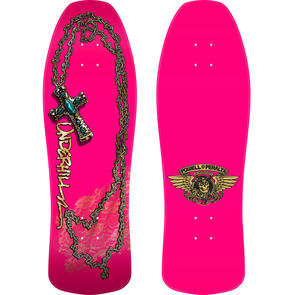 POWELL PERALTA RAY UNDERHILL CROSS 03 - PINK / GOLD FOIL DECK 10.0"