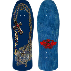 POWELL PERALTA RAY UNDERHILL CROSS 04 - NAVY / GOLD FOIL DECK 10.0"