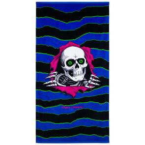 POWELL PERALTA RIPPER BLACKLIGHT BEACH TOWEL BLACK