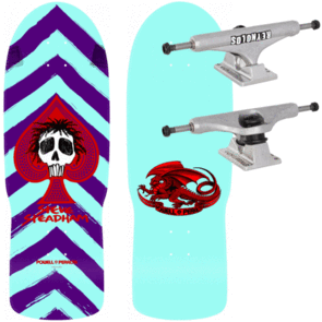 POWELL PERALTA STEADHAM SPADE PURPLE AQUA WITH 159 HLW REYNOLDS