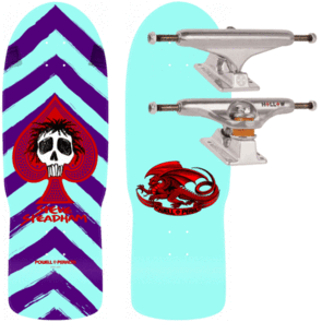 POWELL PERALTA STEADHAM SPADE PURPLE AQUA WITH INDY 169'S