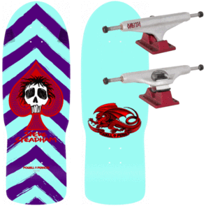 POWELL PERALTA STEADHAM SPADE PURPLE AQUA WITH 159 HLW DELFINOS