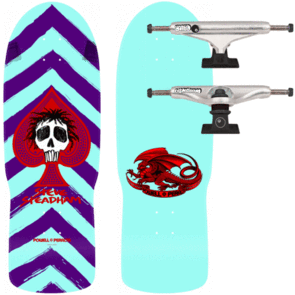 POWELL PERALTA STEADHAM SPADE PURPLE AQUA WITH 159 WINKOWSKI BALLERS