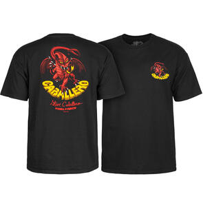POWELL PERALTA STEVE CABALLERO CLASSIC DRAGON II TEE BLACK