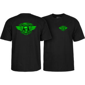 POWELL PERALTA WINGED RIPPER TEE BLACKLIGHT GREEN