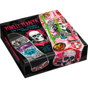 POWELL PERALTA PUZZLE SKULL AND SWORD GEEGAH HOT PINK