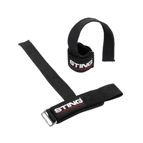 STING POWER PRO LIFTING STRAPS BLACK STANDARD