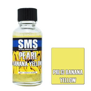 SMS AIRBRUSH PAINT 30ML PEARL BANANA YELLOW ACRYLIC LACQUER SCALE MODELLERS SUPPLY