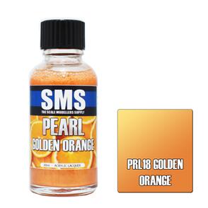 SMS AIRBRUSH PAINT 30ML PEARL GOLDEN ORANGE ACRYLIC LACQUER SCALE MODELLERS SUPPLY