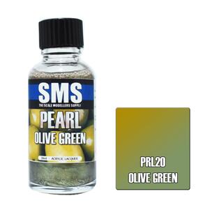 SMS AIRBRUSH PAINT 30ML PEARL OLIVE GREEN ACRYLIC LACQUER SCALE MODELLERS SUPPLY