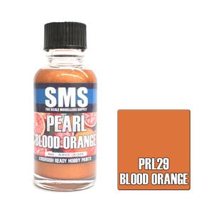 SMS AIR BRUSH PAINT 30ML BLOOD ORANGE PRL29  ACRYLIC LACQUER SCALE MODELLERS SUPPLY