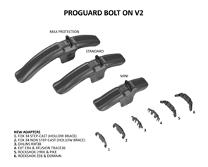 PROGUARD FRONT MUDGUARD MAXI BOLT ON V2 MTB RRP