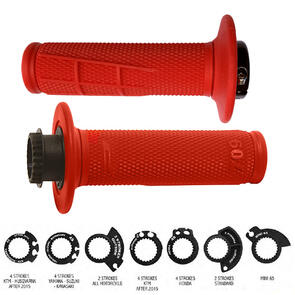 PROGRIP RED LOCK ON GRIPS 1/2 WAFFLE PROGRIP