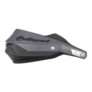 POLISPORT TRAIL BLAZER HANDGUARD W/ METAL BAR - N GREY/BLACK