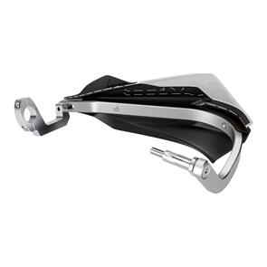 POLISPORT TRAIL BLAZER HANDGUARD W/ METAL BAR - BLACK/WHITE