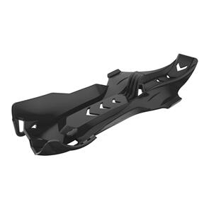 POLISPORT FORTRESS SKID PLATE W/ LINKAGE CVR KTM/HUSQ - BLK PS8469000001