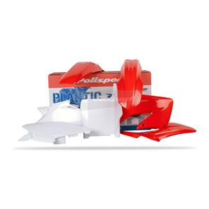 POLISPORT KIT CR125 /250 (04-07) RED / WHT OEM