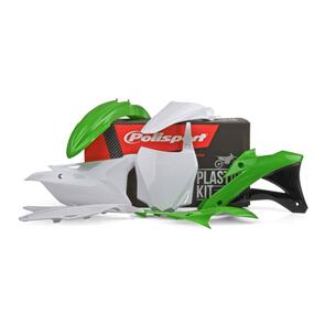 POLISPORT KIT KAW KX85 14-16 (14-15 WHT R/GUARD) 05GRN/WHT