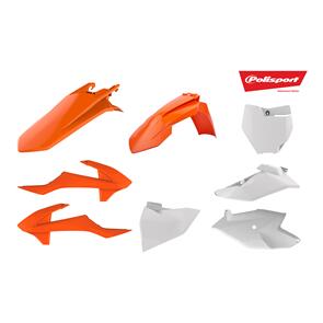 POLISPORT KIT KTM 85SX 18- OEM ORG/WHT