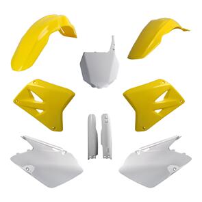 POLISPORT FULL KIT RM125/250 (01-06) OEM YEL/WHT