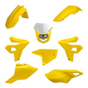 POLISPORT RESTYLING KIT W/HEADLIGHT SUZ DR-Z400 2000-24 YEL
